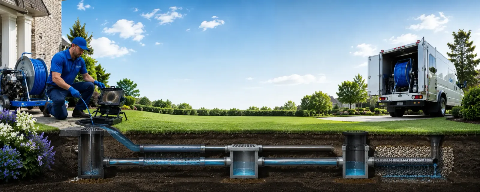 Outdoor drain cleaning information for Wagner, SD